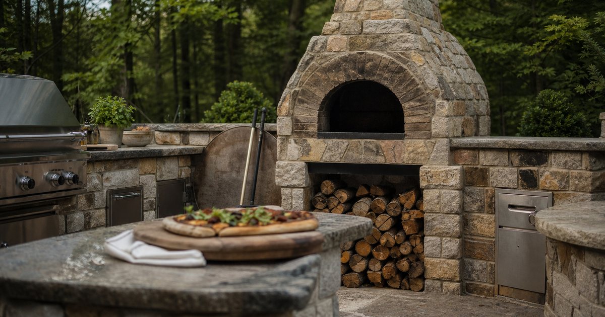 What does a truly built in luxury pizza oven cost to install?